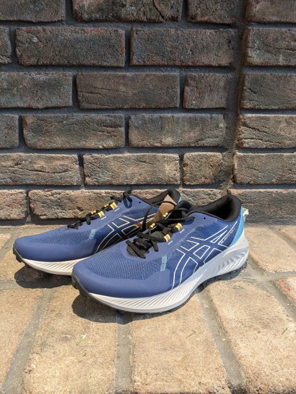 NEW Asics Gel Excite Trail 2 Mens 13 Running Gym Shoes Sneakers Deep Ocean Blue - Picture 2 of 11